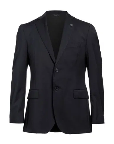 Tombolini Man Blazer Midnight Blue Size 50 Virgin Wool