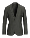 Tombolini Man Blazer Military Green Size 40 Alpaca Wool, Cotton, Polyamide