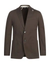 Tombolini Man Blazer Military Green Size 40 Polyamide, Elastane In Green