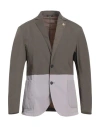 Tombolini Man Blazer Military Green Size 40 Polyamide, Elastane In Green