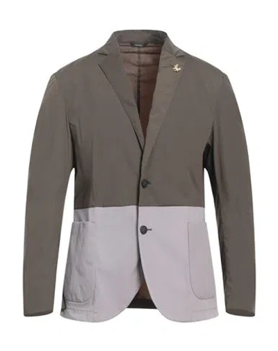 Tombolini Man Blazer Military Green Size 40 Polyamide, Elastane