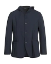Tombolini Man Blazer Navy Size 40 Polyamide, Elastane In Navy Blue