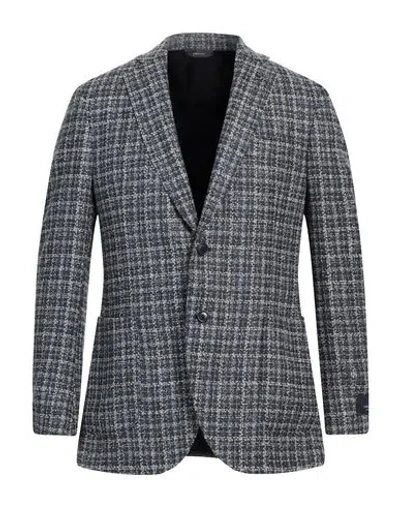 Tombolini Man Blazer Navy Size 46 Virgin Wool, Polyester