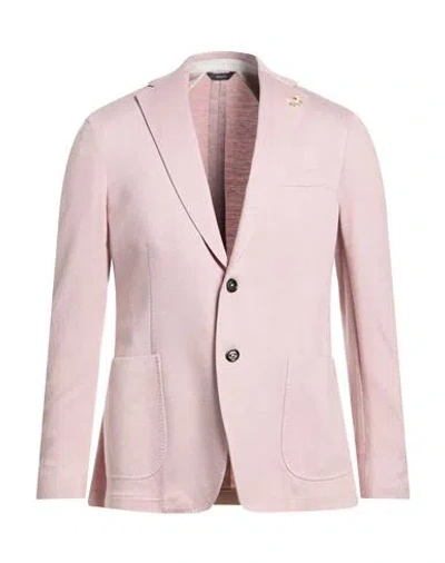 Tombolini Man Blazer Pink Size 44 Cotton, Polyamide