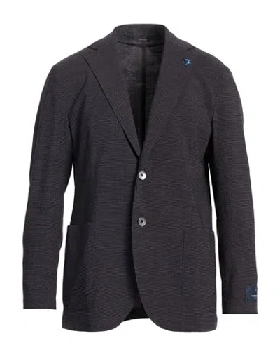 Tombolini Man Blazer Plum Size 42 Virgin Wool, Polyester, Elastane