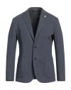 Tombolini Man Blazer Slate Blue Size 44 Cotton, Polyamide, Elastane