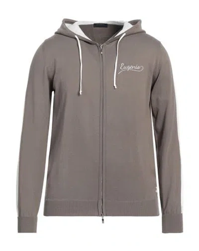 Tombolini Man Cardigan Grey Size 40 Cotton