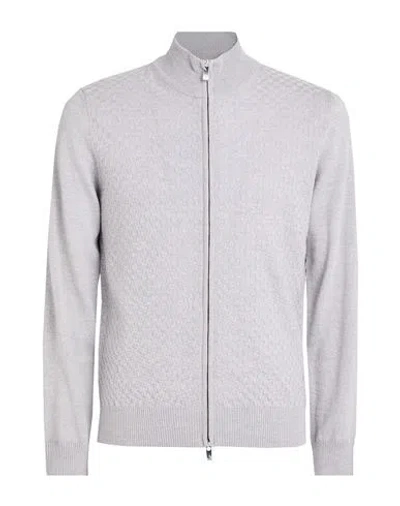 Tombolini Man Cardigan Grey Size 50 Wool In Gray