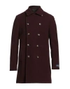 Tombolini Man Coat Burgundy Size 42 Virgin Wool