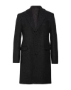 Tombolini Man Coat Charcoal Size 36 Polyamide, Polyester, Wool In Grey