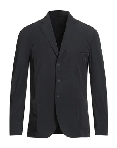 TOMBOLINI TOMBOLINI MAN JACKET BLACK SIZE 40 POLYAMIDE, ELASTANE