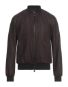 Tombolini Man Jacket Chocolate Brown Size 44 Wool, Polyester, Cashmere
