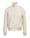 Tombolini Man Jacket Ivory Size 48 Linen In White