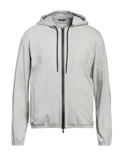 Tombolini Man Jacket Light Grey Size 46 Viscose, Polyamide, Elastane In Gray