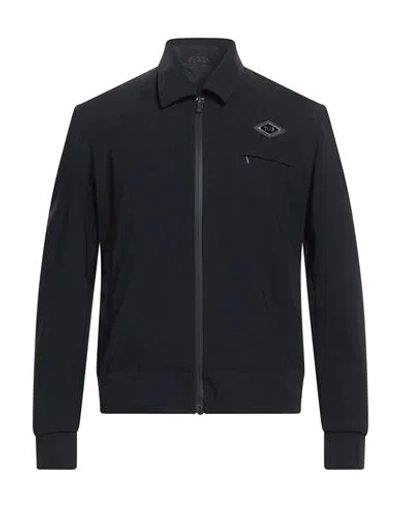 Tombolini Man Jacket Midnight Blue Size 44 Polyamide, Elastane In Black