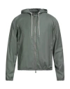 Tombolini Man Jacket Military Green Size 42 Virgin Wool, Elastane In Green