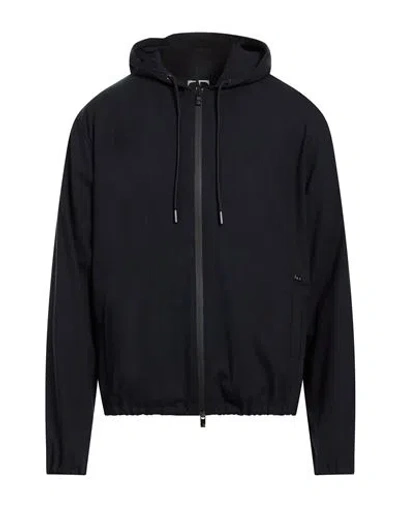 Tombolini Man Jacket Navy Size 48 Viscose, Polyamide, Elastane In Blue