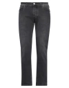 Tombolini Man Jeans Black Size 40 Cotton, Elastane In Black