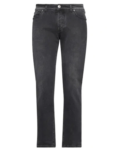 Tombolini Man Jeans Black Size 40 Cotton, Elastane