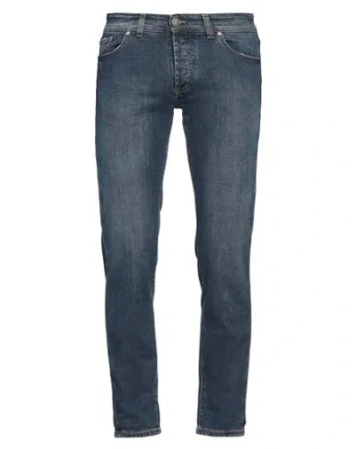 Tombolini Man Jeans Blue Size 40 Cotton, Elastane
