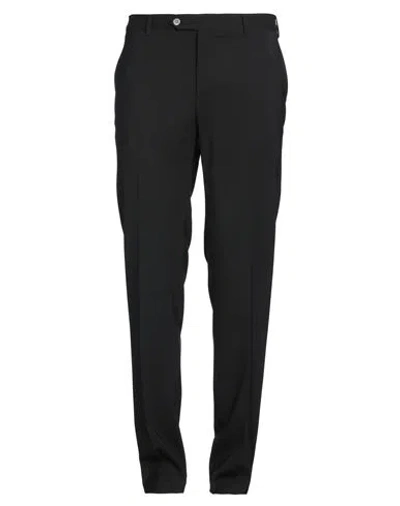 Tombolini Man Pants Black Size 38 Virgin Wool, Elastane In Black