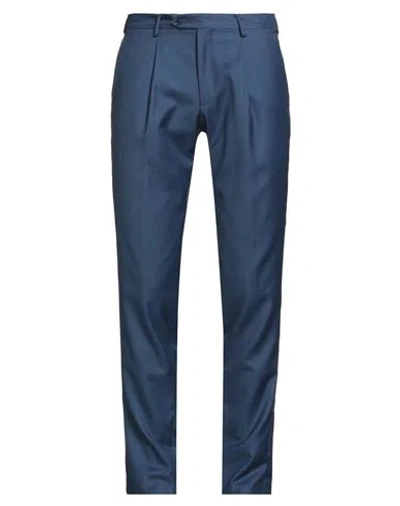 TOMBOLINI TOMBOLINI MAN PANTS BLUE SIZE 42 VIRGIN WOOL