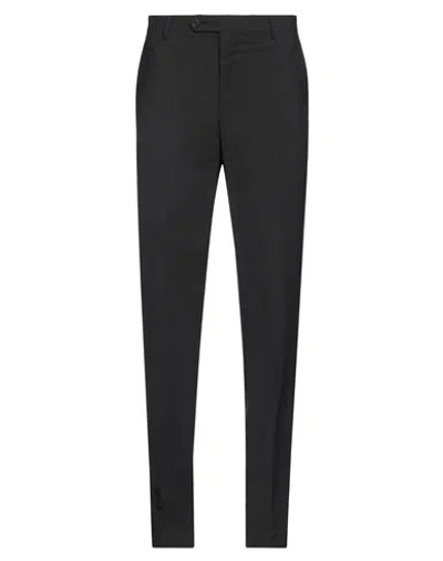TOMBOLINI TOMBOLINI MAN PANTS CHARCOAL SIZE 28 VIRGIN WOOL, ELASTANE