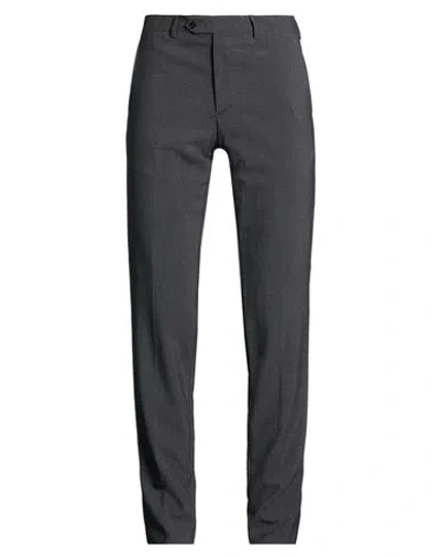 Tombolini Man Pants Charcoal Size 38 Virgin Wool In Gray