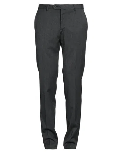 Tombolini Man Pants Charcoal Size 40 Wool, Lycra In Grey