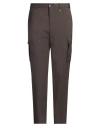 Tombolini Man Pants Chocolate Brown Size 40 Wool, Elastane In Brown
