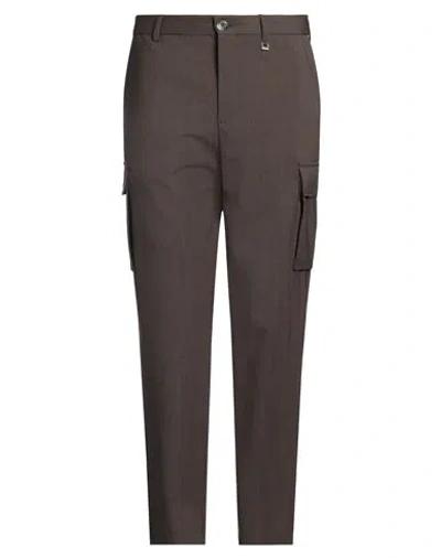 Tombolini Man Pants Chocolate Brown Size 40 Wool, Elastane