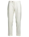 Tombolini Man Pants Cream Size 32 Virgin Wool, Elastane