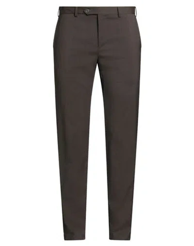 Tombolini Man Pants Dark Brown Size 32 Virgin Wool, Elastane