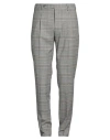 Tombolini Man Pants Grey Size 36 Virgin Wool, Elastane In Grey
