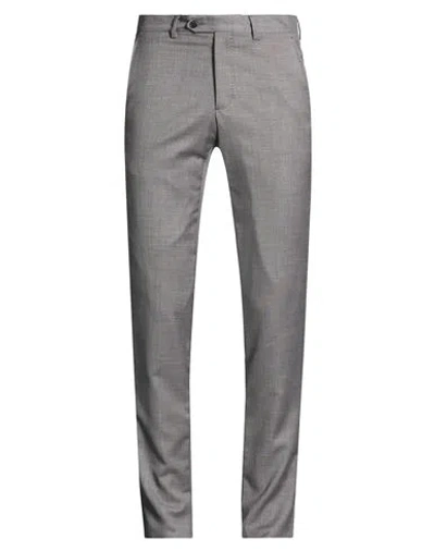 Tombolini Man Pants Grey Size 38 Polyester, Viscose, Elastane In Gray