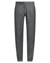 Tombolini Man Pants Grey Size 38 Virgin Wool In Gray
