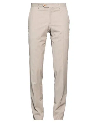 Tombolini Man Pants Light Grey Size 40 Virgin Wool, Cotton, Elastane In Gray