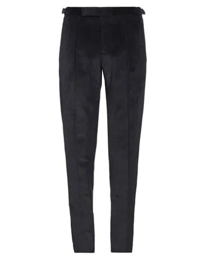 Tombolini Man Pants Midnight Blue Size 40 Virgin Wool, Linen