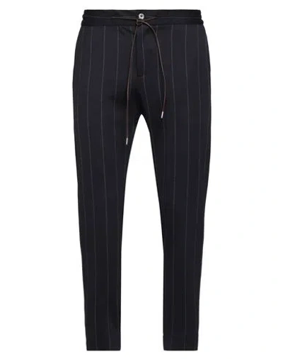 Tombolini Man Pants Navy Size 40 Virgin Wool, Polyamide, Elastane In Navy Blue