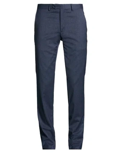 Tombolini Man Pants Navy Size 34 Virgin Wool, Elastane In Blue