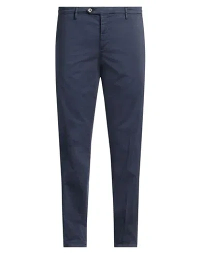 Tombolini Man Pants Navy Size 40 Cotton, Elastane