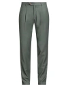 Tombolini Man Pants Sage Green Size 42 Virgin Wool, Elastane