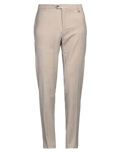 Tombolini Man Pants Sand Size 38 Virgin Wool, Elastane In Beige