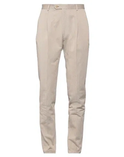 Tombolini Man Pants Sand Size 40 Cotton, Polyester In Beige