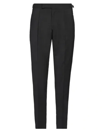 Tombolini Man Pants Charcoal Size 42 Virgin Wool, Elastane In Grey