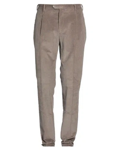 Tombolini Man Pants Taupe Size 38 Cotton, Elastane In Grey