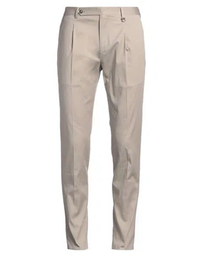 Tombolini Man Pants Taupe Size 40 Cotton, Elastane In Grey