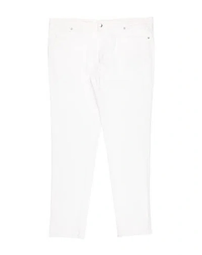 Tombolini Man Pants White Size 44 Cotton, Elastane