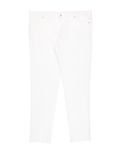 Tombolini Man Pants White Size 40 Cotton, Elastane