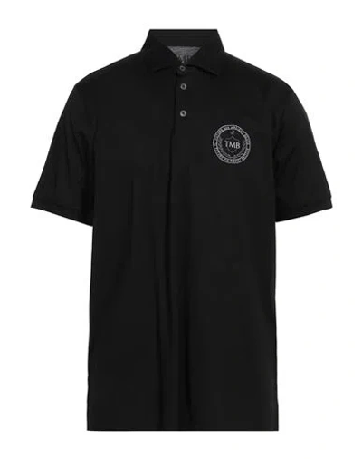 Tombolini Man Polo Shirt Black Size Xxl Cotton